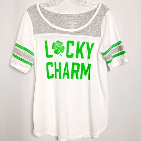 Grayson Threads Tops - NWT GRAYSON THREADS St Patrick’s Day Lucky Charm Green Clover Baseball Tee XXL